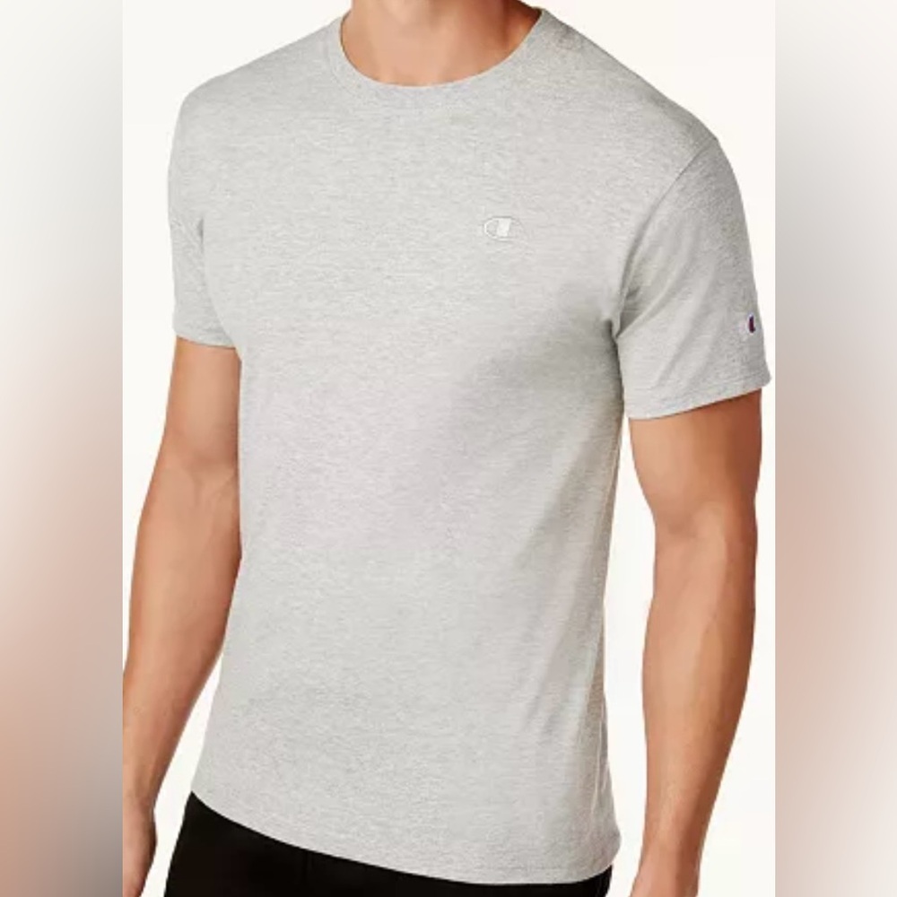 Champion Men's embroidered Logo Crewneck Short-Sleeve T-Shirt.
